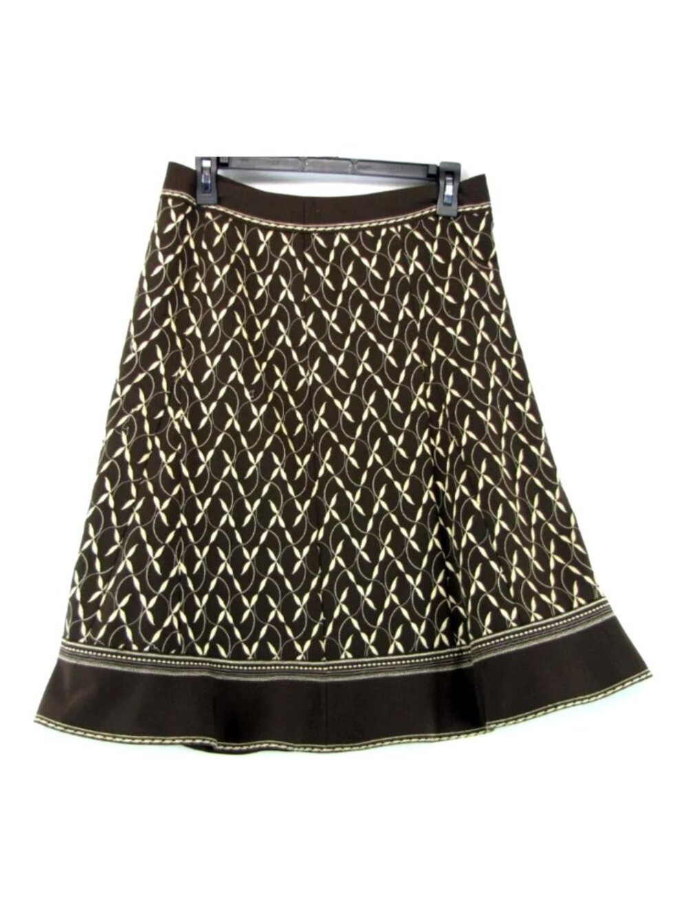 SALE! Floral Brown Midi Knee Skirt